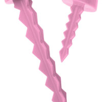 Targettack Llc Targettack Pink Polycarbonate Plastic 1"/3" For Paper/Vinyl Targets 12 Pack *Variety