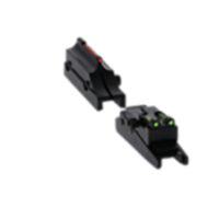 Truglo TG944A Pro Magnum Gobble-Dot Browning Maxus, Silver Red/Green Fiber Optic Black 1/4" Rib