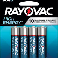 Rayovac 8158T03 AA Batteries 1.5 Volts Alkaline 2,700 mAh Pkg of 8