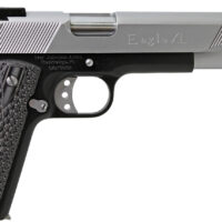 Iver Johnson Arms EAGLEXL10TT Eagle Deluxe 10mm Auto 8+1 6" Steel Barrel, Hard Chrome Serrated Steel Slide, Matte Black Steel Frame w/Beavertail, Black/Gray G10 Grip