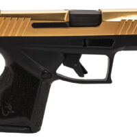 Taurus 1-GX4M931-10G GX4 Micro-Compact Frame 9mm Luger 10+1 3.06" Satin Black DLC Stainless Steel Barrel, Gold PVD Serrated Alloy Steel Slide, Matte Black Stainless Steel Frame, Textured Grip