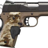 Kimber Mfg.,inc 3200167CA Ultra Covert II (CA) 45 ACP 7+1 3" Matte Black Steel Slide Dark Earth KimPro II Digital Camo w/ Kimber Logo Grip