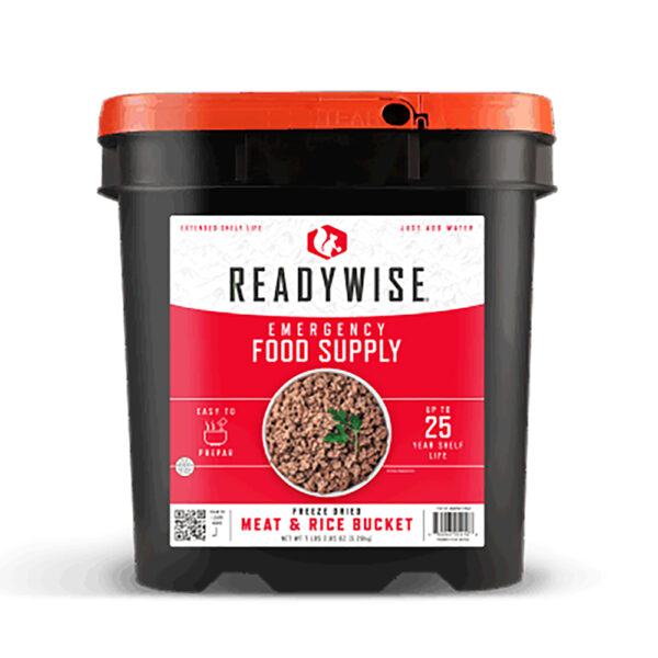 Wise Foods RW07704 Meat/Rice Bucket  Freeze Dried Meals 88 Servings