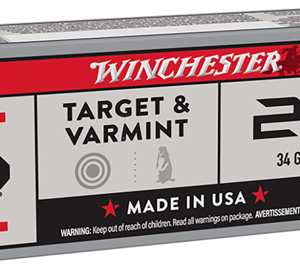 Winchester Ammo X21JHP Super X  21Sharp 34gr Jacketed Hollow Point 100 Per Box/20 Case