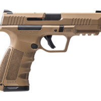 Dickinson LLC RA9FED RA9 9mm Luger 17+1 4.25" Black Steel Barrel, Flat Dark Earth Cerakote Serrated Aluminum Slide, Flat Dark Earth Polymer Frame w/Accessory Rail