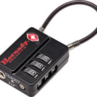 Hornady 96023 Flex Micro TSA Lock Open w/ Combination Black Aluminum