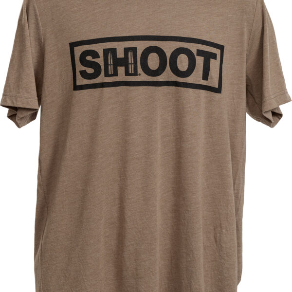 Hornady 99606XL Shoot T-Shirt Brown Tri-Blend Short Sleeve XL
