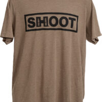 Hornady 99606XXXL Shoot T-Shirt Brown Tri-Blend Short Sleeve 3XL
