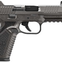 FN 66-101950 510 Tactical 10mm 10+1 4.71" Black Steel Threaded Barrel, Gray PVD Optic Cut/Serrated Stainless Steel Slide & Polymer Frame w/Picatinny Rail, Interchangeable Backstrap Grip