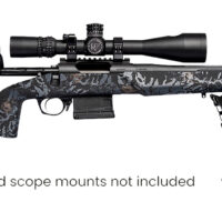 Horizon Firearms RF018S221814T17 Vandal Dark 2 22 Creedmoor 18" Black Fluted Threaded Barrel, Picatinny Rail Receiver, Arca Rail Forend, Textured Iota Carbon Fiber Stock