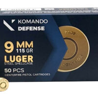 Dickinson LLC BRASS/STL9mm Luger 115gr Full Metal Jacket 50 Per Box/20 Case