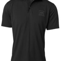 Glock AP96211 Glock Perfection Polo Black Polyester Mesh Short Sleeve Small