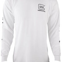 Glock AP96093 Perfection Long Sleeve Tee White Pre-Shrunk Cotton Long Sleeve Medium