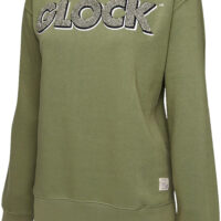 Glock AP96263 Crewneck Raglan Fleece Olive Cotton/Polyester Long Sleeve XL