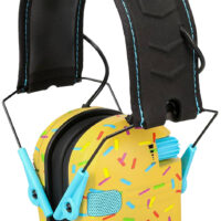 Walker's GWPRSEMSPRNKB Razor Slim Electronic Muff 23 dB Over the Head Sprinkles