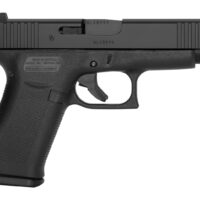 Glock PA4850201FR G48 Slim Compact 9mm Luger 10+1 4.17" Black GMB Barrel, Black nDLC Serrated Steel Slide, Black Polymer Frame w/Beavertail & Front Rail, Black Textured Polymer Grip, Right Hand