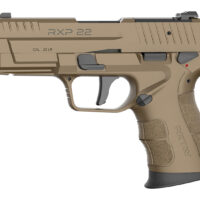 Retay USA RXP22FDE10TH RXP 22 LR 10+1 4" Black Threaded Barrel, Flat Dark Earth Cerakote RMR/RMSc Optic Ready/Serrated Slide, Flat Dark Earth Cerakote Polymer Frame w/Accessory Rail, Textured Grip