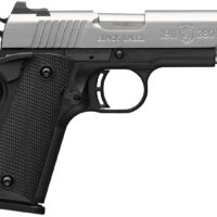 Browning 051119492 1911 Black Label Compact 380 ACP 8+1 3.63" Stainless Steel Barrel, Satin Stainless Steel Serrated Slide, Matte Black Polymer Frame, Black Polymer Grip