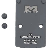 Meprolight USA 901141043 Optics Plate Shotgun Matte Black Aluminum Remington 870 RMR Footprint Mount