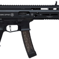 Grand Power 8588005808538 SP9A3 Stribog 9mm Luger 30+1 8" Black Threaded Barrel, M-LOK Handguard, Black Aluminum Picatinny Rail Receiver, Rear Picatinny Rail, Black Polymer Grips