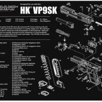 TekMat TEKR17HKVP9SK HK VP9SK Cleaning Mat Black/White Rubber 11"x17" HK VP9SK Parts Diagram