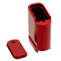 Shield Arms SAS15ME10RED Magazine Extension Extended 10rd Compatible w/ Shield Arms S15 Magazine Red Anodized Aluminum