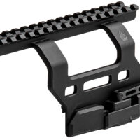 Leapers MTUAK01 Quick-Detachable AK Side Mount Matte Black Anodized Aluminum 6.69" Long