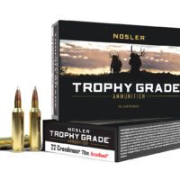 Nosler 60152 Trophy Grade 22Creedmoor 70gr AccuBond 20 Per Box/10 Case