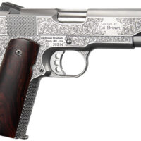 Ed Brown KCSSSIG Kobra Carry Signature Edition 45 ACP 7+1 4.25" Stainless Recessed Crown Barrel, Engraved Serrated Stainless Steel Slide & Frame w/Beavertail, Cocobolo Grip