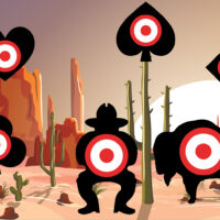 Birchwood Casey BC-35776 Dirty Bird Target Aces High 12" x 18" 6 Pack