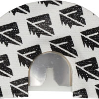 Riven 65245 Elkasus Small Dome Diaphragm Call Attracts Elk Species Black/White