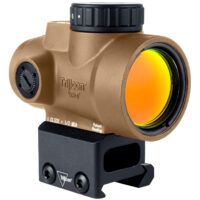 Trijicon 2200348 MRO SD Coyote Tan 1x25mm 2 MOA Green Dot Reticle Full Co-Witness Mount