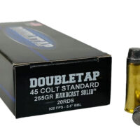 DoubleTap Ammunition 45CS255HC 45Colt 225gr Hardcast Solid 20 Per Box/25 Case