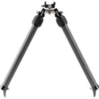 Mdt Sporting Goods Inc 114770BLK BackCountry Bipod 7.50-14.30" High Black Carbon Fiber/Aluminum
