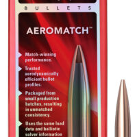 Hornady 24573 Aeromatch 6mm 105gr 100 Per Box/25 Case