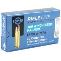 PPU STANDARD RIFLE AMO 300 WIN MAG 150GR SP 20RD (10 BOX CASE)