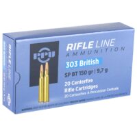 PPU STANDARD RIFLE AMO 303 BRITISH 150GR SP 20RD (10 BOXES PER CASE)