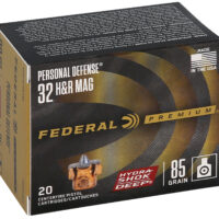 Federal P32HRHSD1 Hydra-Shok Deep 32H&RMag 85gr Jacketed Hollow Point 20 Per Box/10 Case