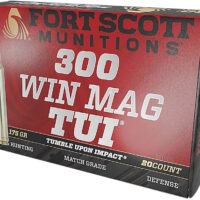 Fort Scott Munitions 300WM-175-SCV2 Tumble Upon Impact (TUI) 300WM 175gr Solid Copper Spun 20 Per Box/10 Case