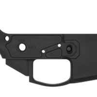 Shield Arms SA-15-SLU SA-15 Stripped Lower Receiver Multi Aluminum Black Anodized for AR-15 Folding