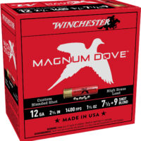 Winchester Ammo MD1279 Magnum Dove 12Gauge 2.75" 1 1/4oz 7.5/9Shot 25 Per Box/10 Case