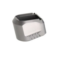 Tyrant CNC TDMPMAGEXFSGREY Magazine Extension Fits S&W M&P 9/40 5rd Compatible w/ Full-Size M&P 1.0/2.0 frames Grey Aluminum