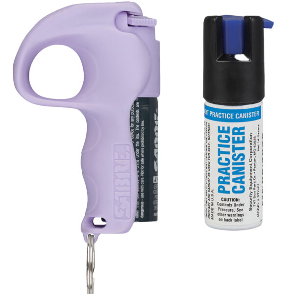Sabre PBLVOCSTU04 Quick Grip Pepper Spray Range 12ft 0.54oz Lavender Canister
