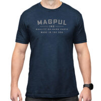 Magpul MAG1112-410-M Go Bang Parts Navy Heather Cotton/Polyester Short Sleeve Medium