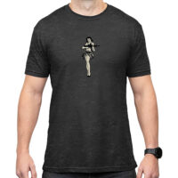 Magpul MAG1117-010-S Hula Girl CVC Charcoal Gray Cotton/Polyester Short Sleeve Small