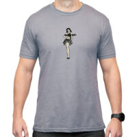 Magpul MAG1117-041-2XL Hula Girl CVC Stone Gray Heather Cotton/Polyester Short Sleeve 2XL