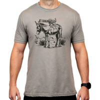 Magpul MAG1528-041-2XL Burro CVC Stone Gray Heather Cotton/Polyester Short Sleeve 2XL