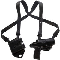 Galco MCII894RB Miami Classic II Shoulder System Shoulder Fits Chest Up To 56"/Sig P365 X Macro Black Steerhide Right Hand