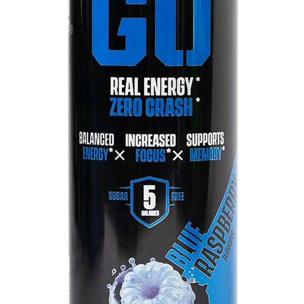 Jocko Fuel 29119 Blue Rasberry Energy Drinks 12oz 12Pack