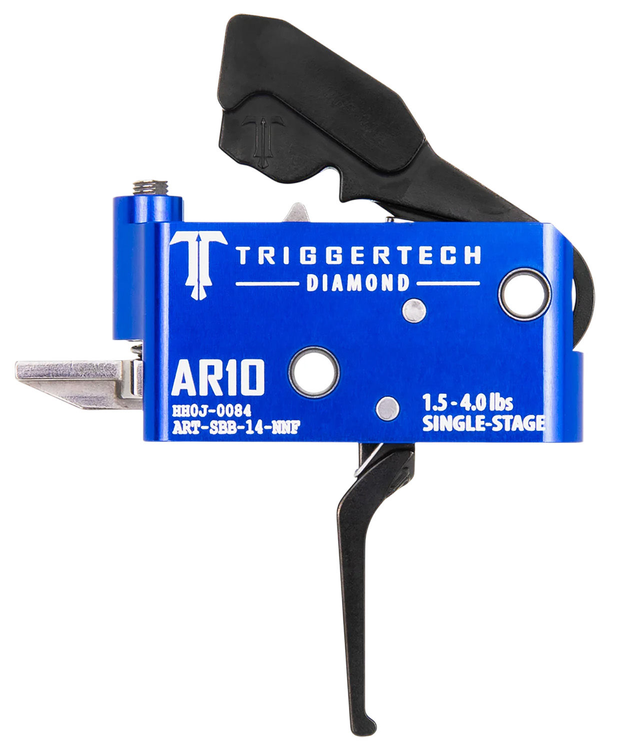 TriggerTech ARTSAB14NNF Diamond Black Straight Flat Fits AR-10